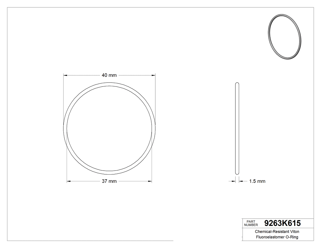Technical drawing - 9263K615
